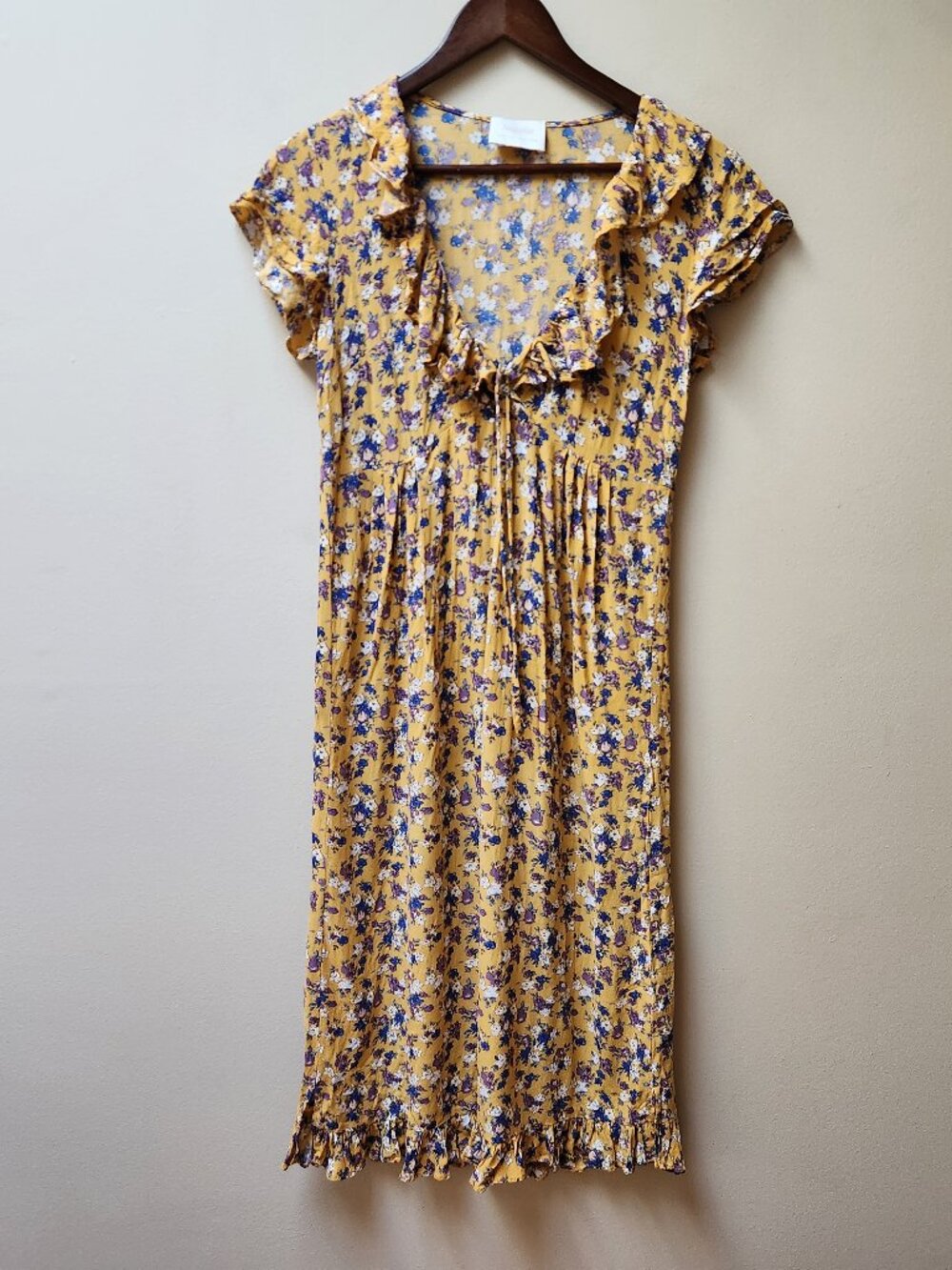 Auguste the Label yellow floral ruffle dress / 4
